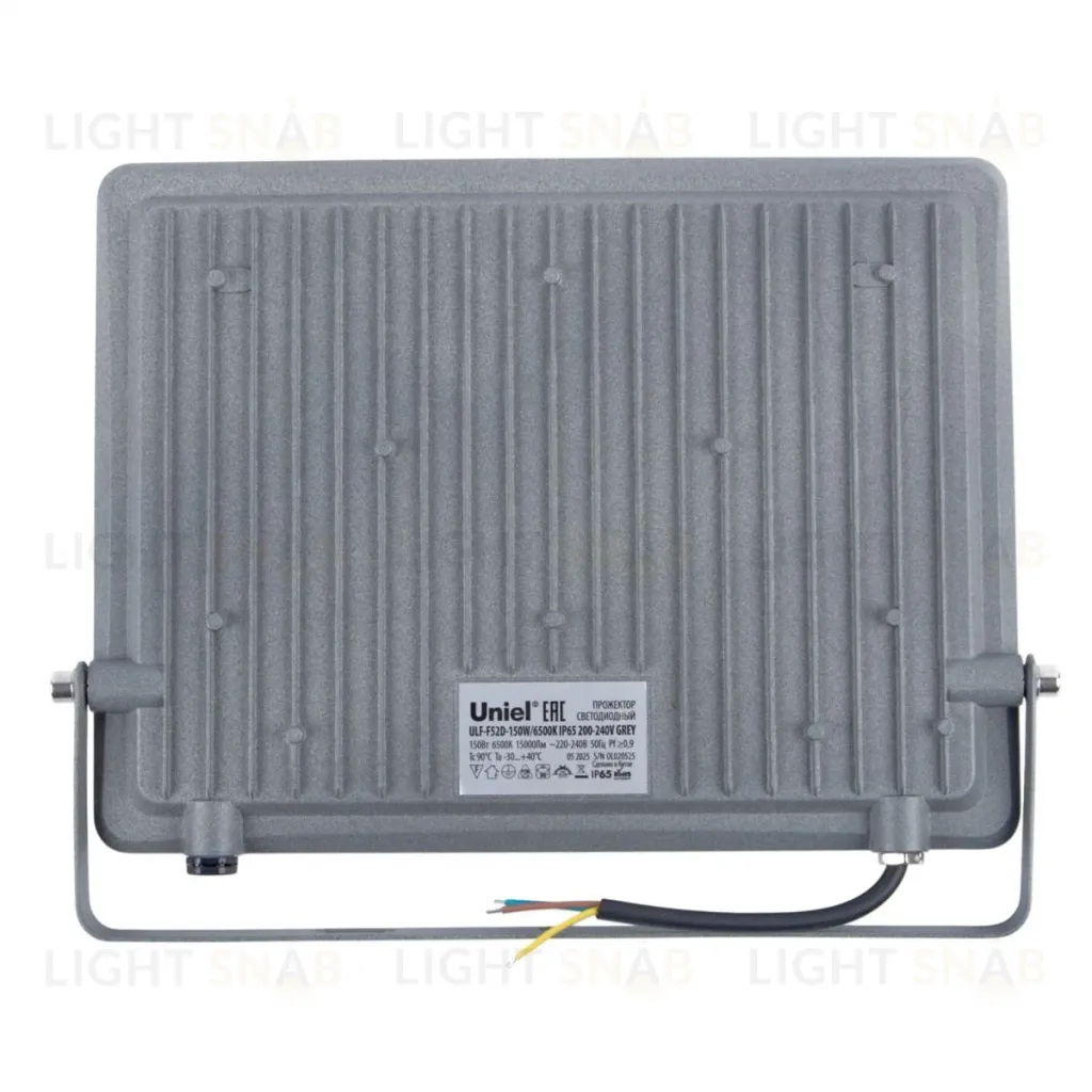 Прожектор Uniel ULF-F52D-150W/6500K IP65 200-240V GREY UL-00013059 ULF-F52D-150W/6500K IP65 200-240V GREY