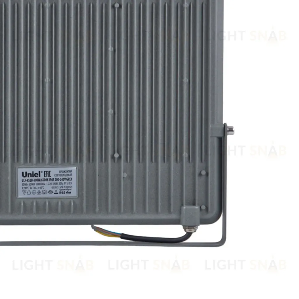 Прожектор Uniel ULF-F52B-300W/6500K IP65 200-240V GREY UL-00013062 ULF-F52B-300W/6500K IP65 200-240V GREY