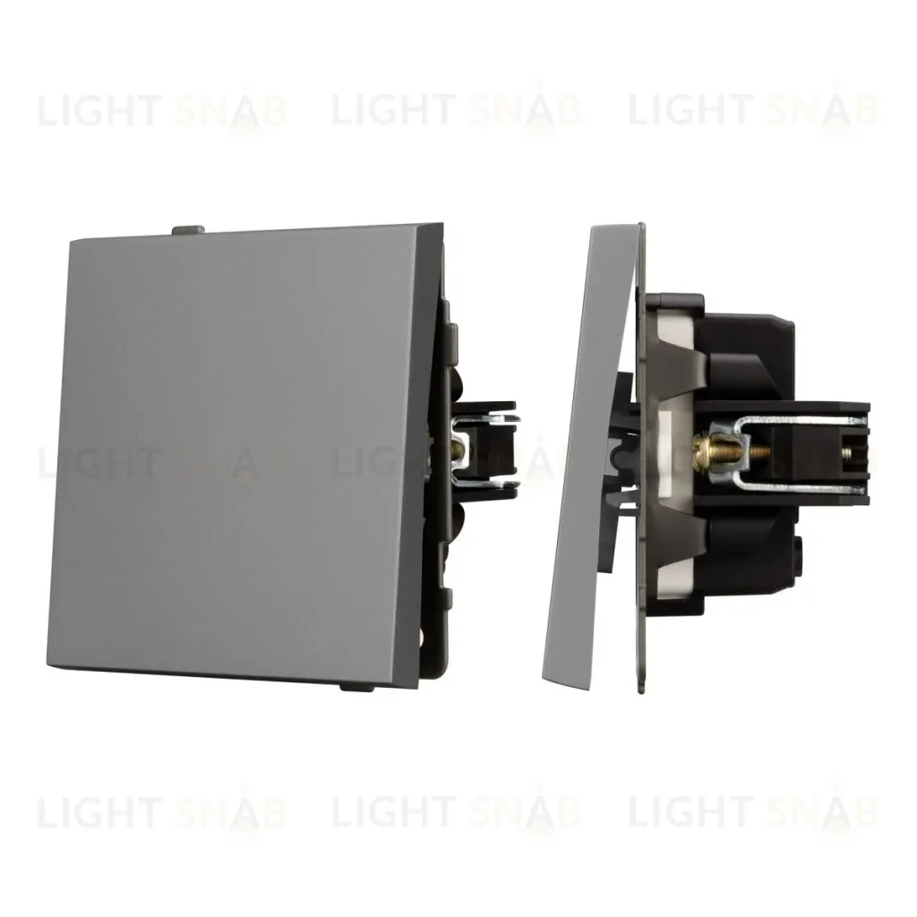 Механизм выключателя одноклавишный непроходной Arlight SWT-TENDO-MK01-PL-GR (230V, 10A) 054032 054032