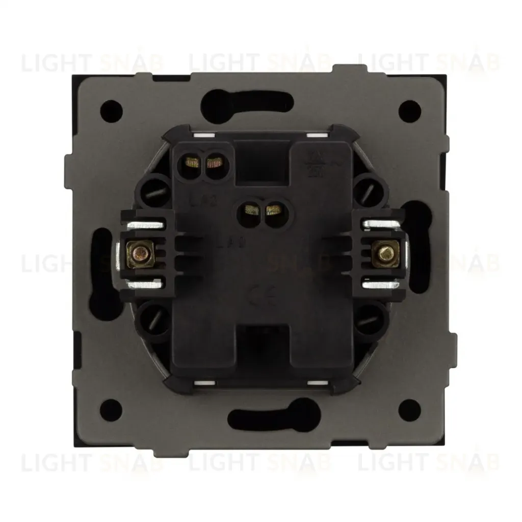 Механизм выключателя одноклавишный непроходной Arlight SWT-TENDO-MK01-PL-BK (230V, 10A) 054035 054035