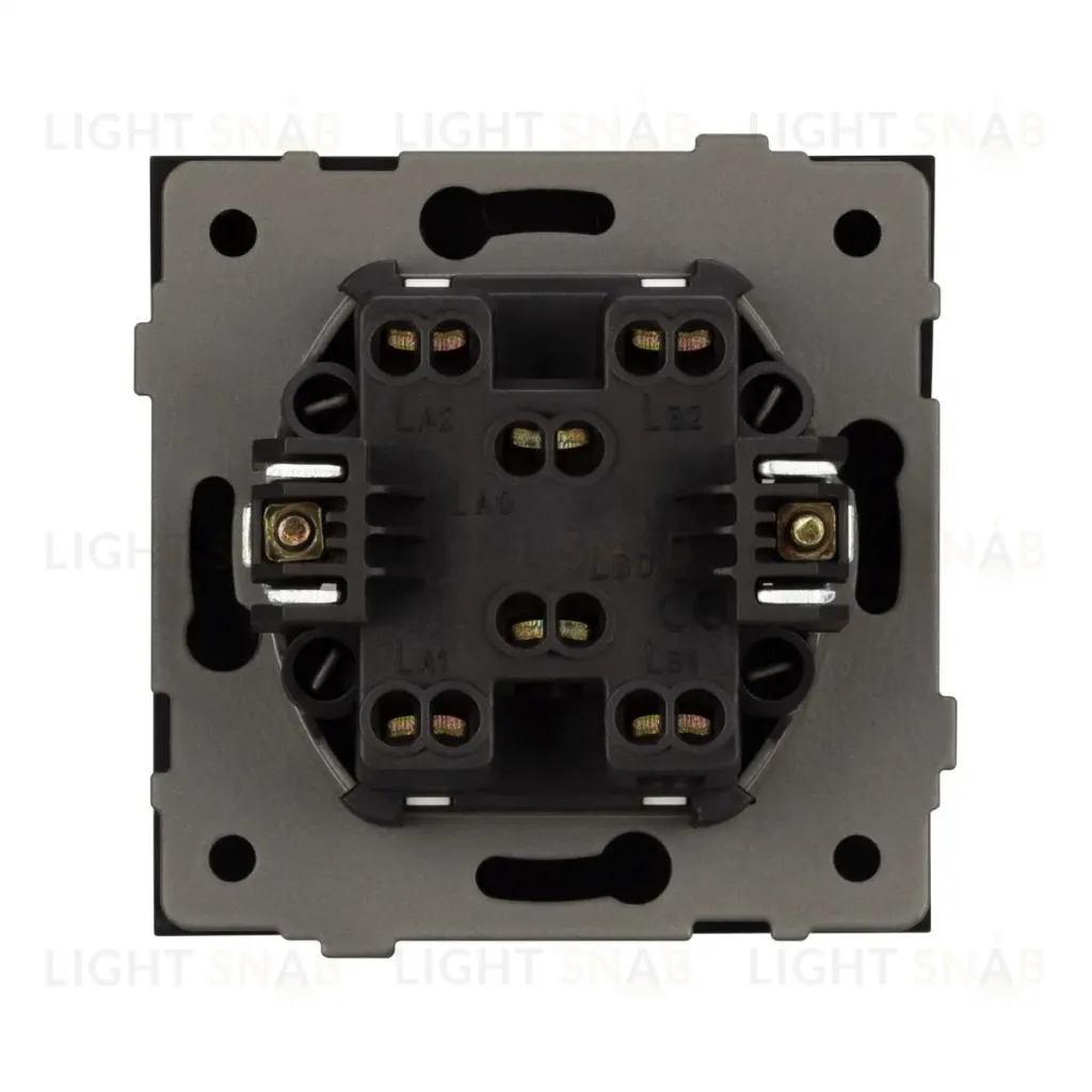 Механизм выключателя одноклавишный перекрестный Arlight SWT-TENDO-MKX1-PL-GR (230V, 10A) 054056 054056