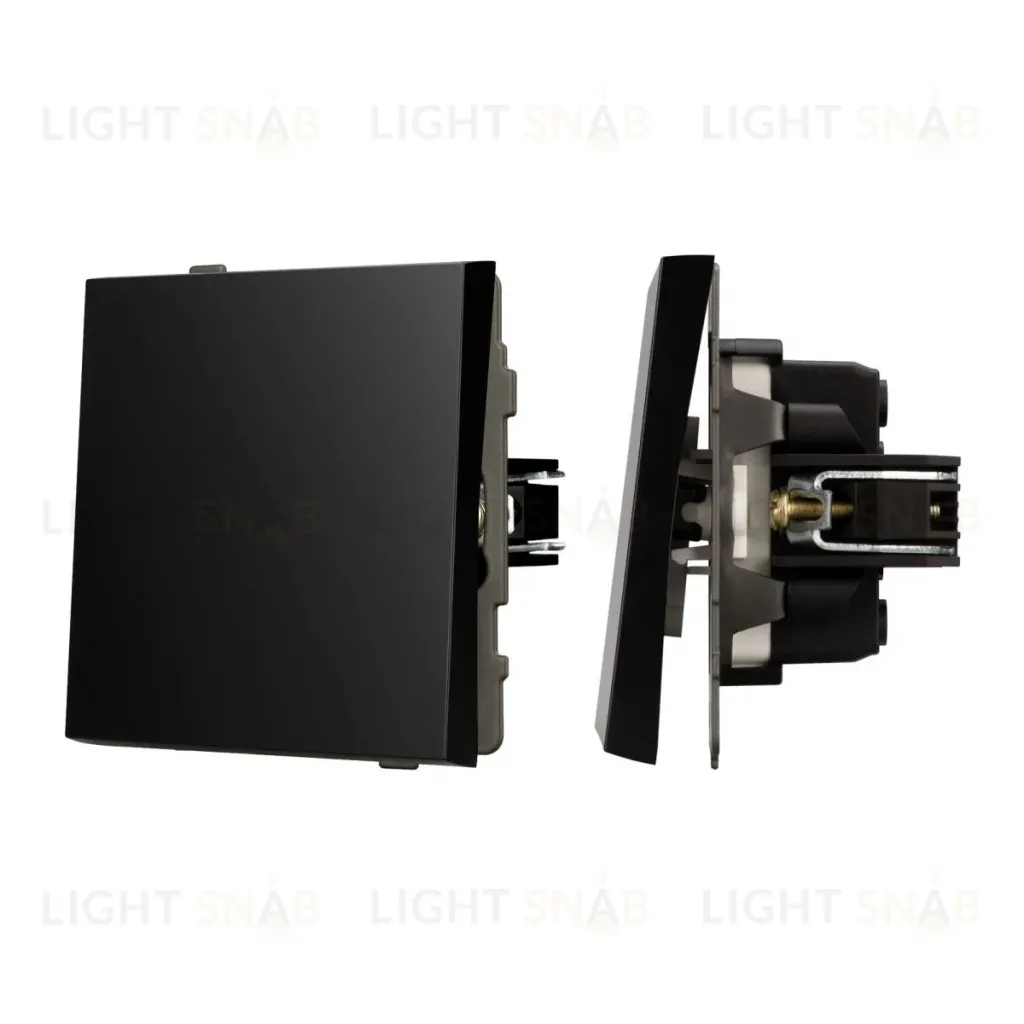 Механизм выключателя одноклавишный перекрестный Arlight SWT-TENDO-MKX1-PL-BK (230V, 10A) 054055 054055