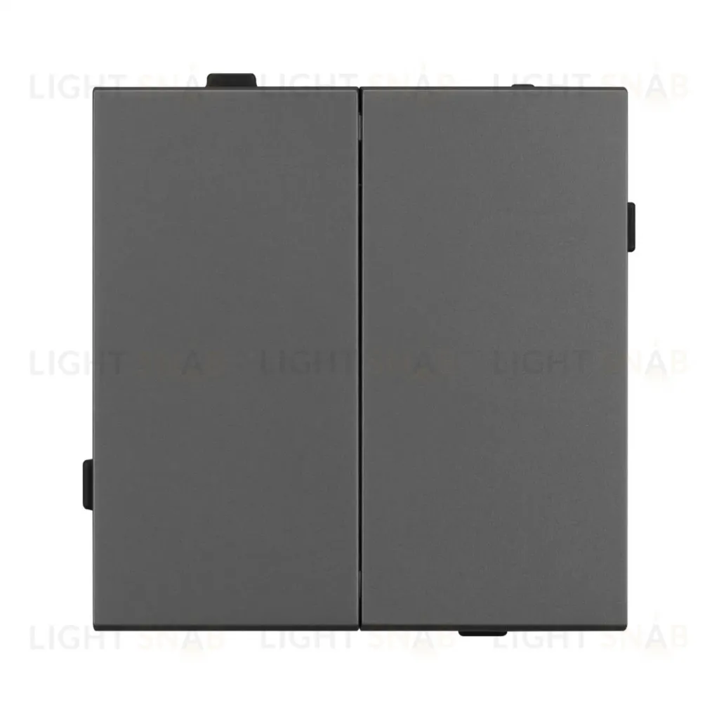 Механизм выключателя двухклавишный проходной Arlight SWT-TENDO-MKP2-SFPL-GR (230V, 10A) 054555 054555
