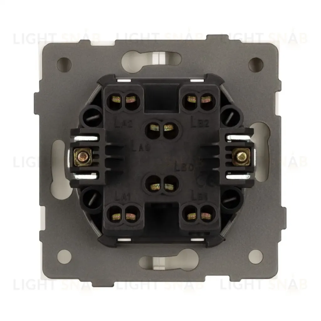 Механизм выключателя двухклавишный проходной Arlight SWT-TENDO-MKP2-SFPL-WH (230V, 10A) 054556 054556