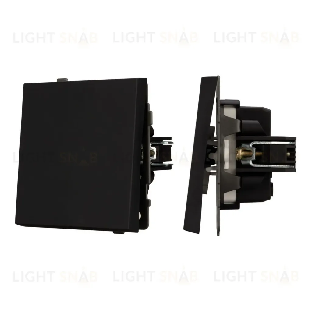 Механизм выключателя одноклавишный непроходной Arlight SWT-TENDO-MK01-SFPL-BK (230V, 10A) 054566 054566