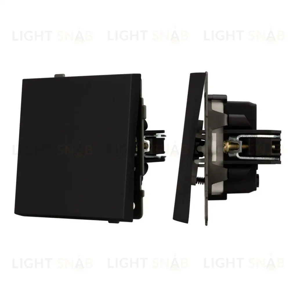 Механизм выключателя одноклавишный перекрестный Arlight SWT-TENDO-MKX1-SFPL-BK (230V, 10A) 054571 054571