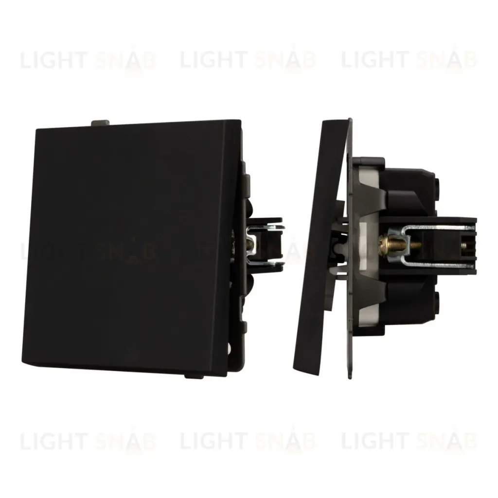 Механизм выключателя одноклавишный проходной Arlight SWT-TENDO-MKP1-SFPL-BK (230V, 10A) 054579 054579