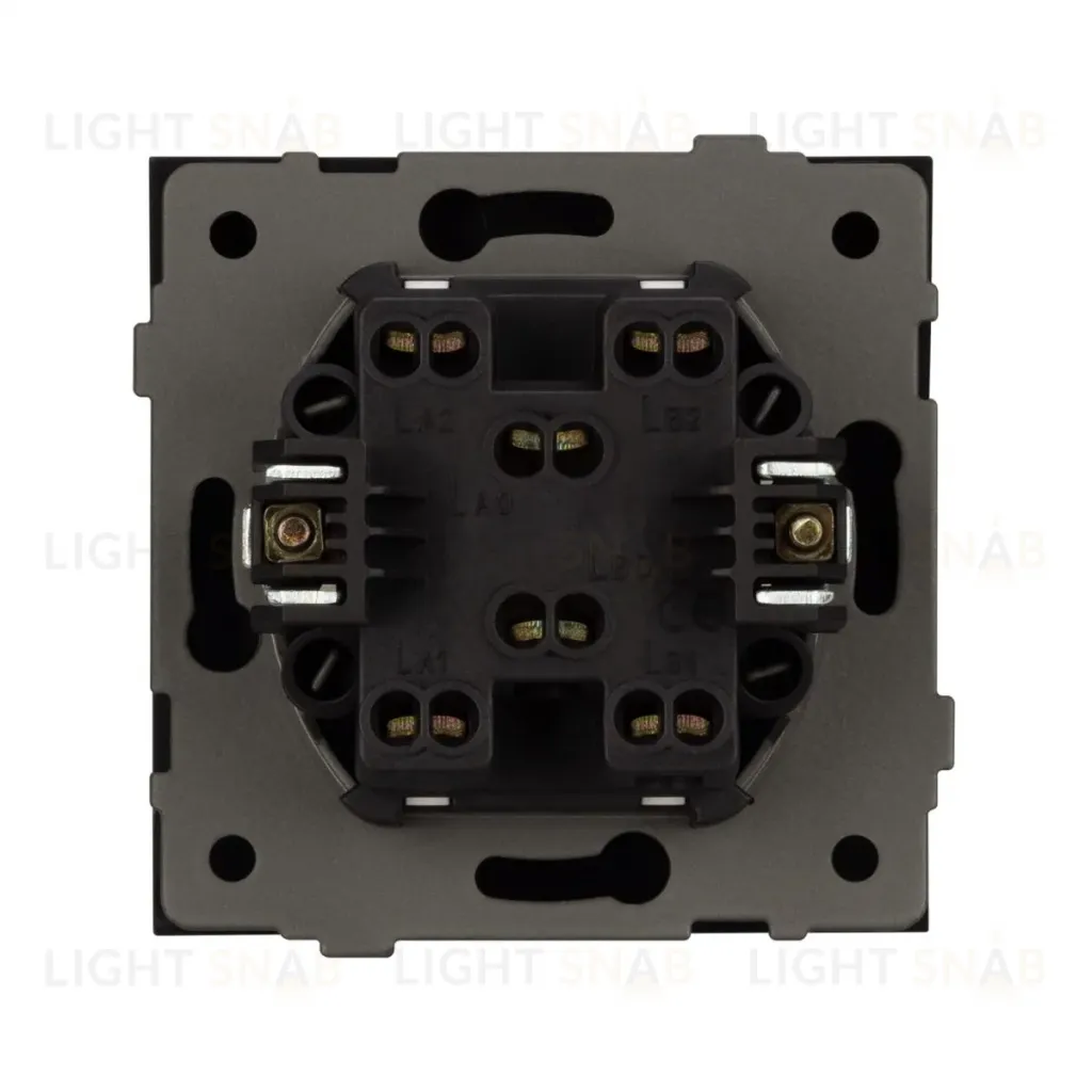 Механизм выключателя одноклавишный проходной Arlight SWT-TENDO-MKP1-SFPL-BK (230V, 10A) 054579 054579
