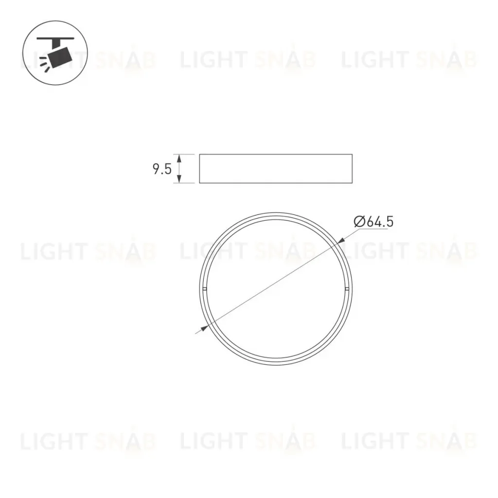Фильтр Arlight LGD-ARTIFACT-WALLWASH-R65 (WH) (Металл) 057153 057153