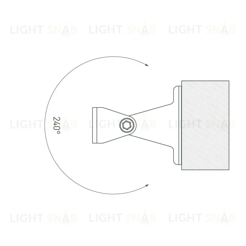 Комплект поворотных держателей для профиля Arlight SL-LINE поворотный (Металл) 059045 059045