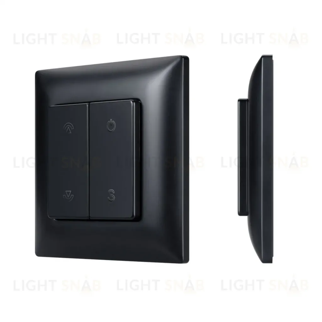 Накладная кнопочная панель 2.4 ГГц Arlight SMART-RF-801-22-1G-DIM-SUF Black (3V, 2.4G) (IARL, IP20 Пластик) 059068 059068