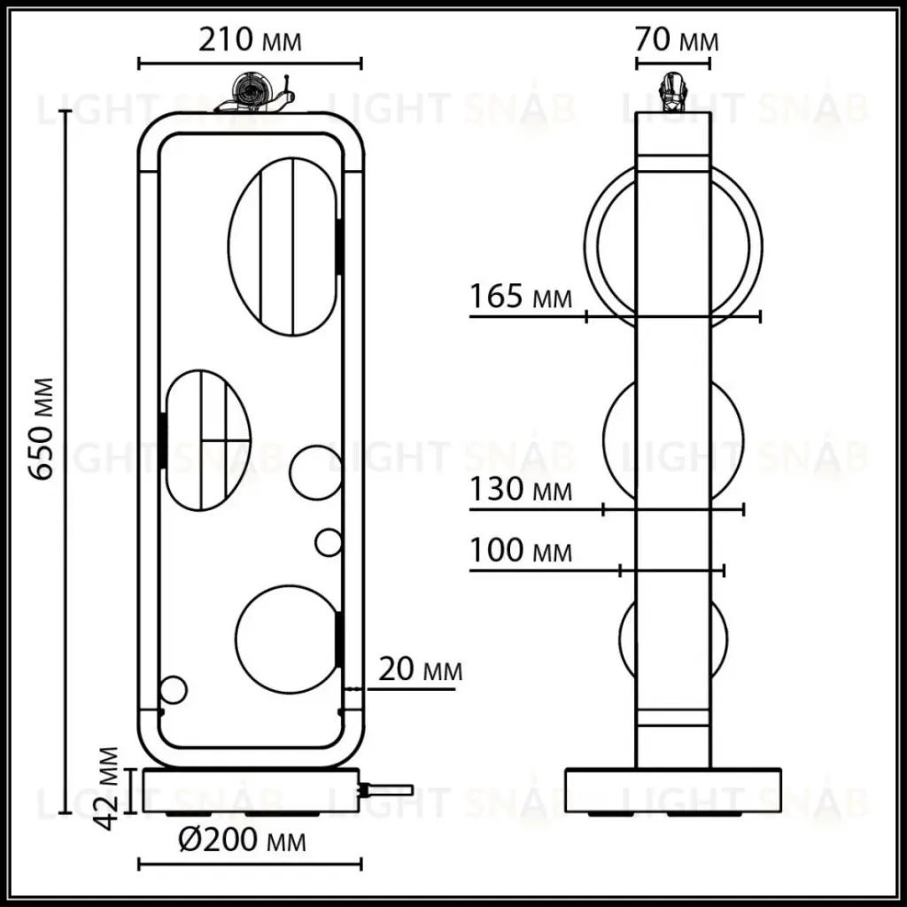 Ландшафтный светильник Odeon Light Nature Luma 5434/3FB 5434/3FB