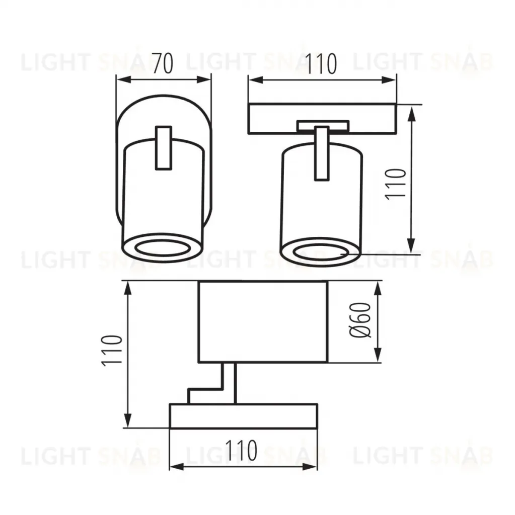 Накладной спот Kanlux Laurin 38960 38960