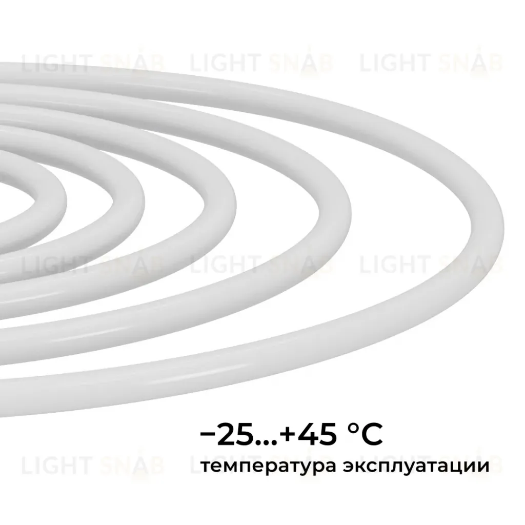 Комплект светодиодного неона Apeyron 220В, 6Вт/м, синий, smd 2835, 144д/м 10м, IP65,  с аксессуарами (сетевой шнур, заглушка, крепеж - 10шт) 10-117 10-117