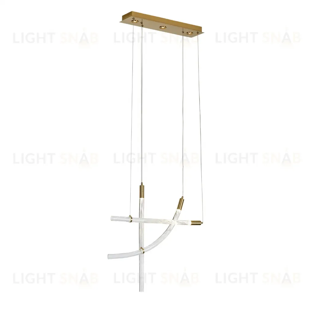 Подвесной светильник Delight Collection OD2412 OD2412-3 gold/clear OD2412-3 gold/clear