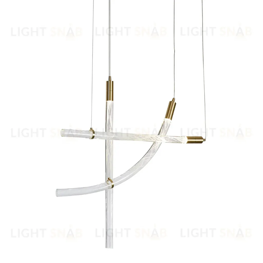 Подвесной светильник Delight Collection OD2412 OD2412-3 gold/clear OD2412-3 gold/clear