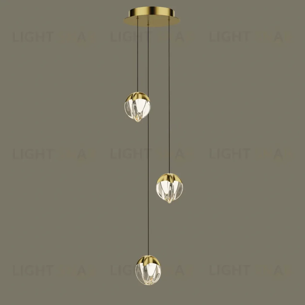 Подвесной светильник Delight Collection MD24001033-3A gold/clear MD24001033-3A gold/clear