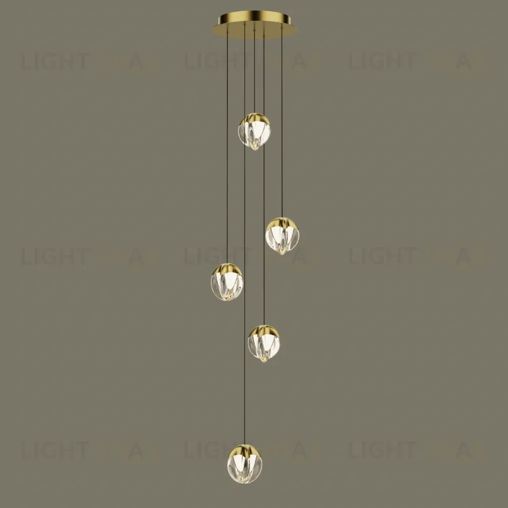 Подвесной светильник Delight Collection MD24001033-5A gold/clear MD24001033-5A gold/clear