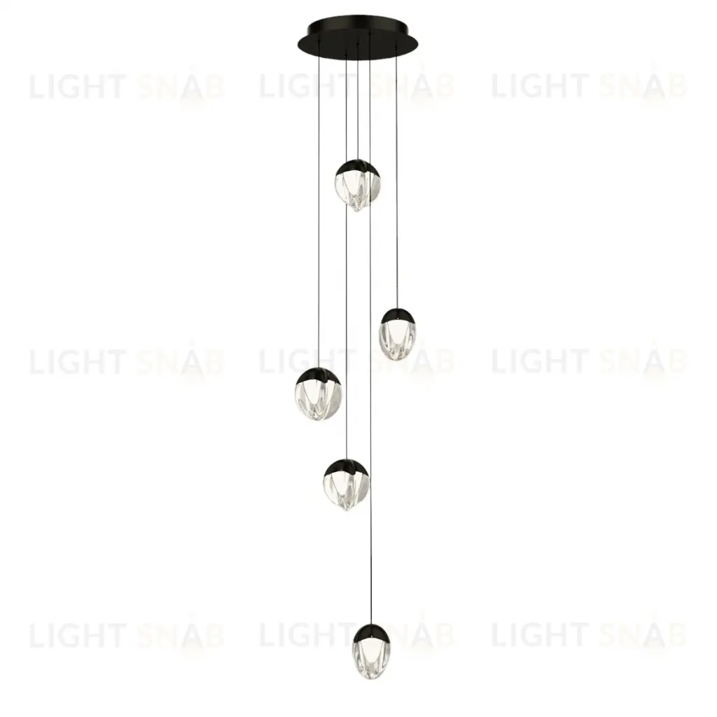 Подвесной светильник Delight Collection MD24001033-5A black/clear MD24001033-5A black/clear