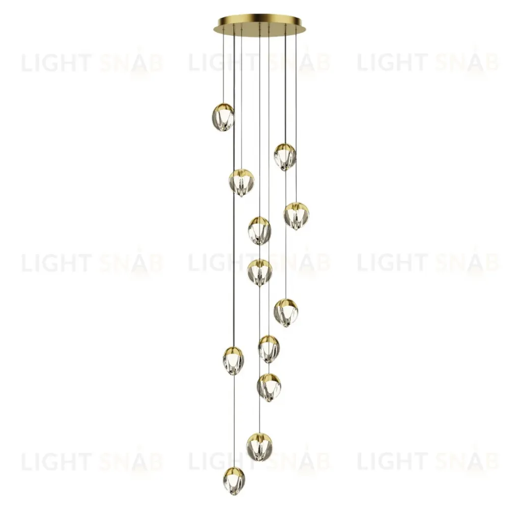 Каскадная люстра Delight Collection MD24001033-12A gold/clear MD24001033-12A gold/clear