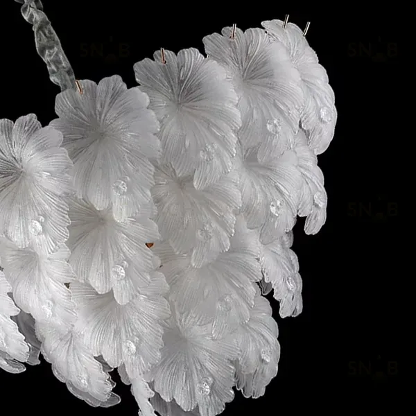 Подвесная люстра Delight Collection Crystal leaf 6302P/D800 gold/white 6302P/D800 gold/white