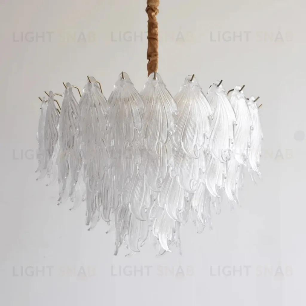 Подвесная люстра Delight Collection Crystal leaf 6489P/D800 gold/clear 6489P/D800 gold/clear