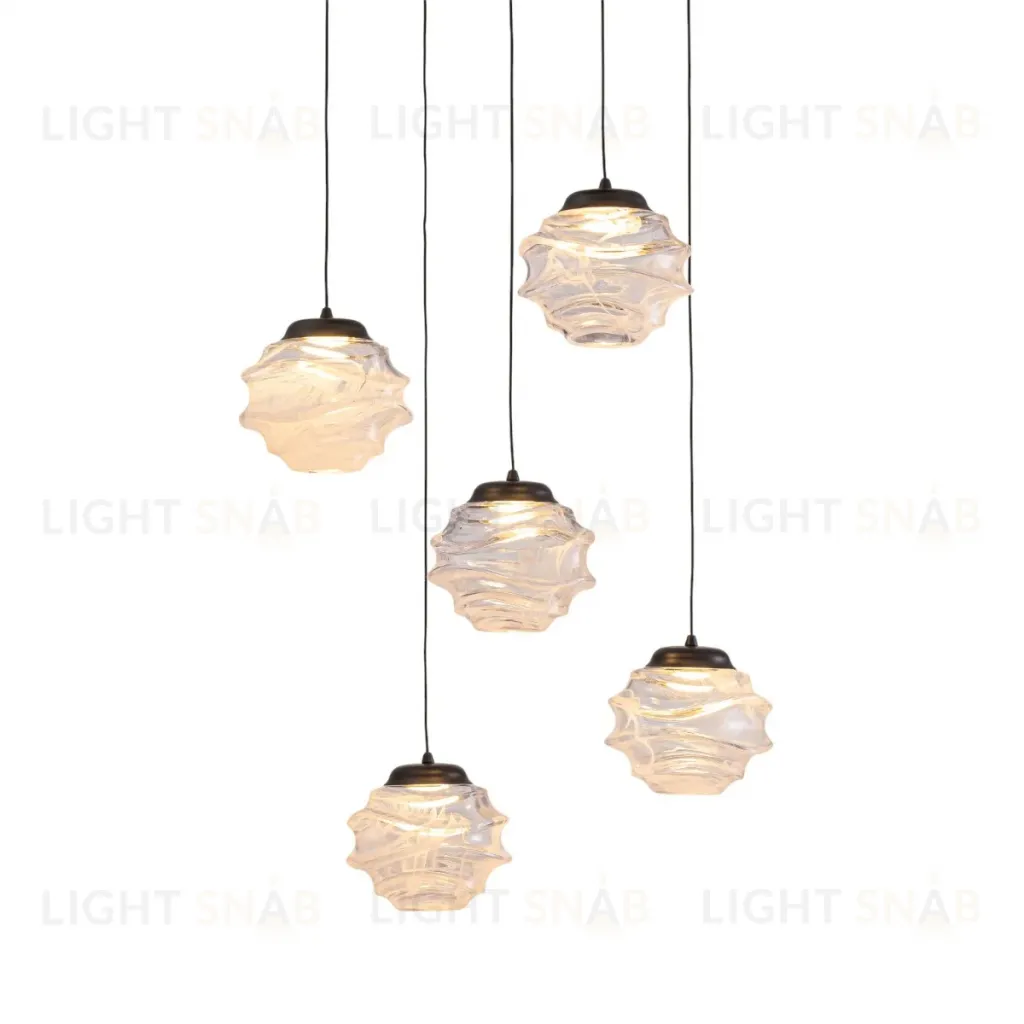 Подвесной светильник Delight Collection MD25030003-5A matt black/clear MD25030003-5A matt black/clear