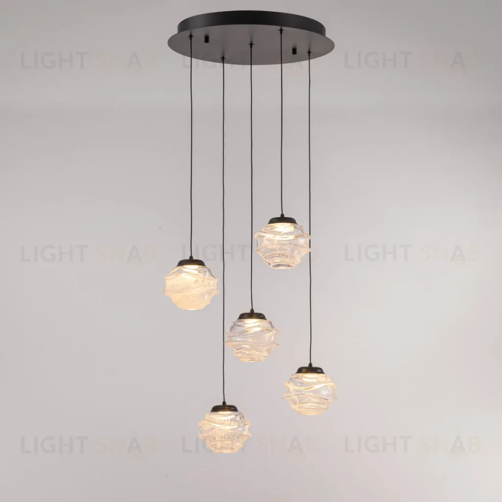 Подвесной светильник Delight Collection MD25030003-5A matt black/clear MD25030003-5A matt black/clear