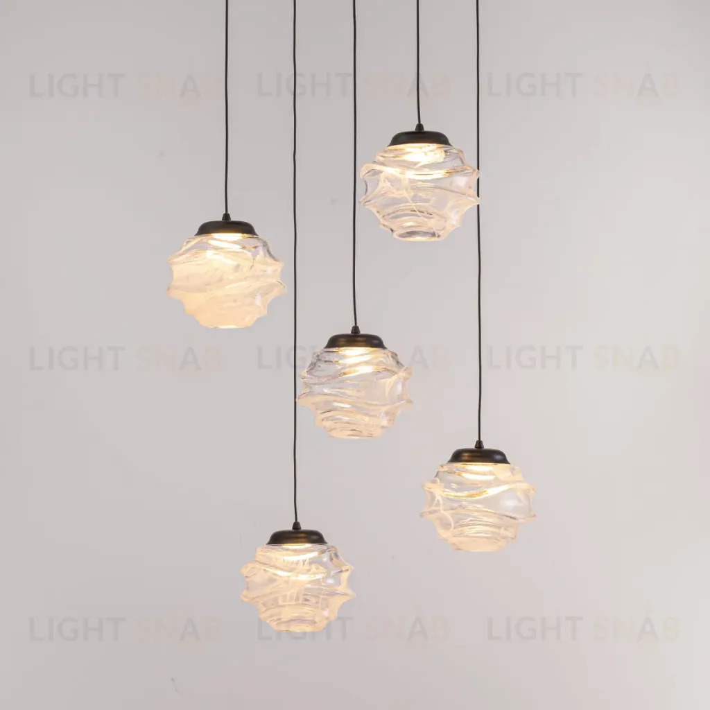 Подвесной светильник Delight Collection MD25030003-5A matt black/clear MD25030003-5A matt black/clear