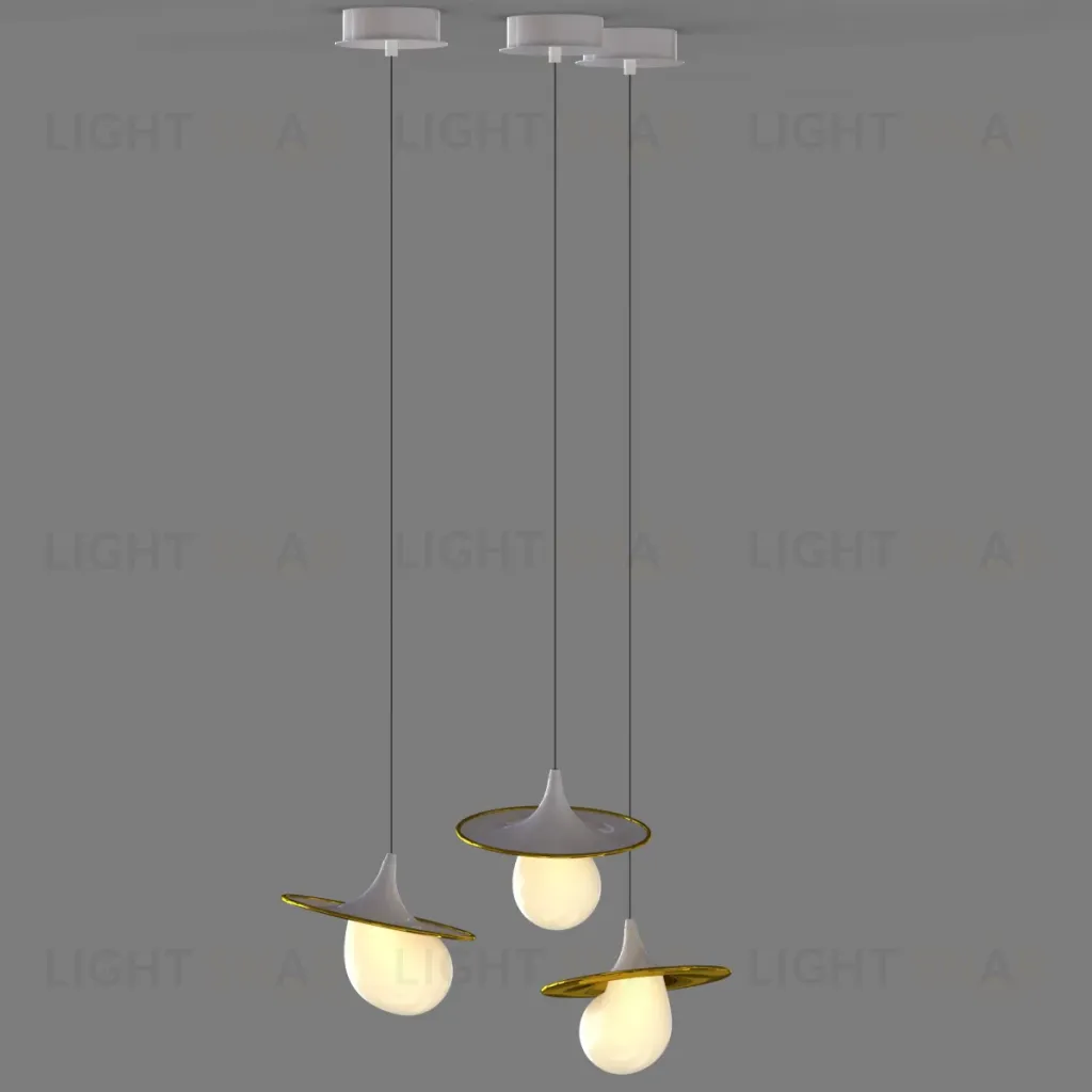 Подвесной светильник Delight Collection 10238P/1 gold/white 10238P/1 gold/white