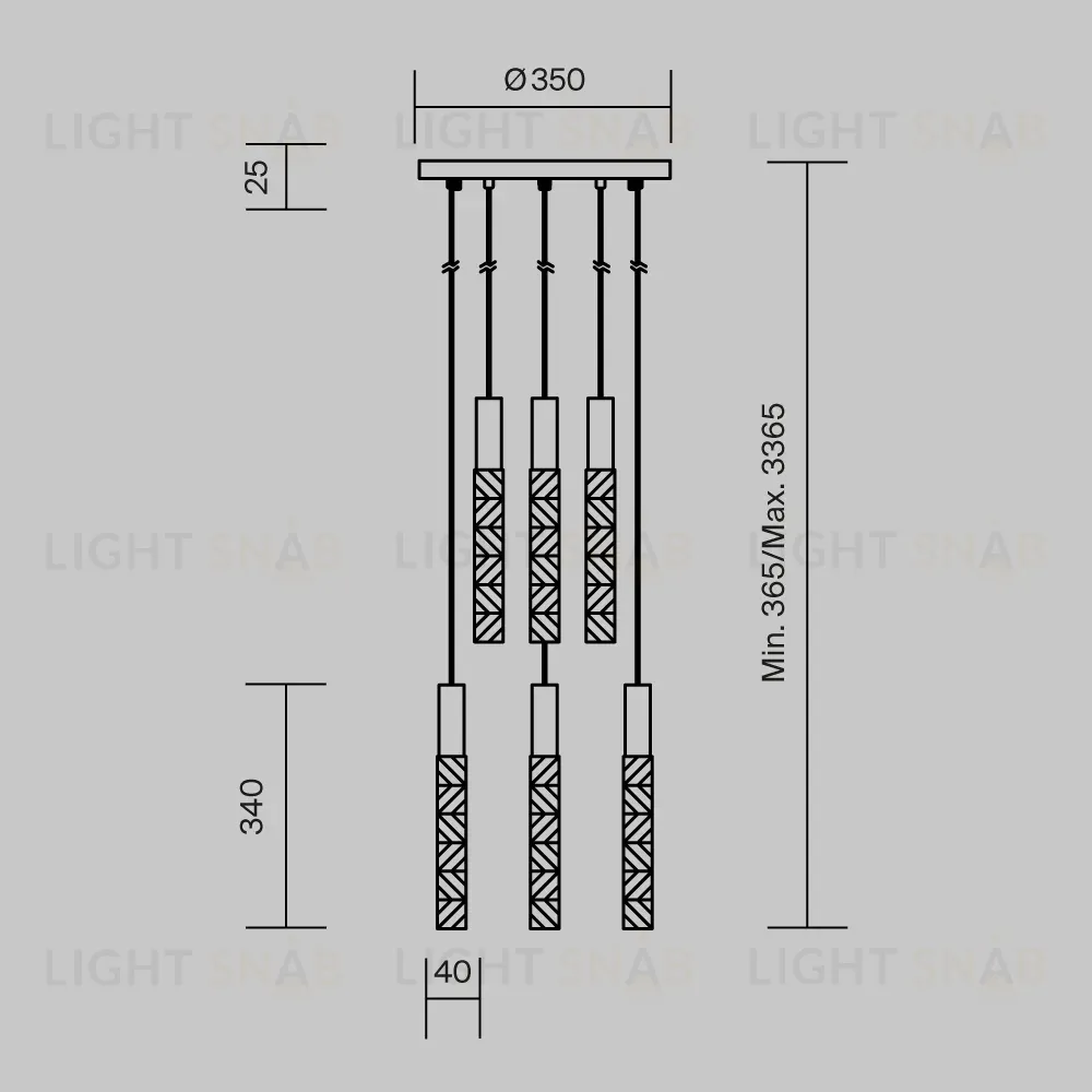 Подвесной светильник Maytoni Selemo MOD328PL-L18CH3K MOD328PL-L18CH3K