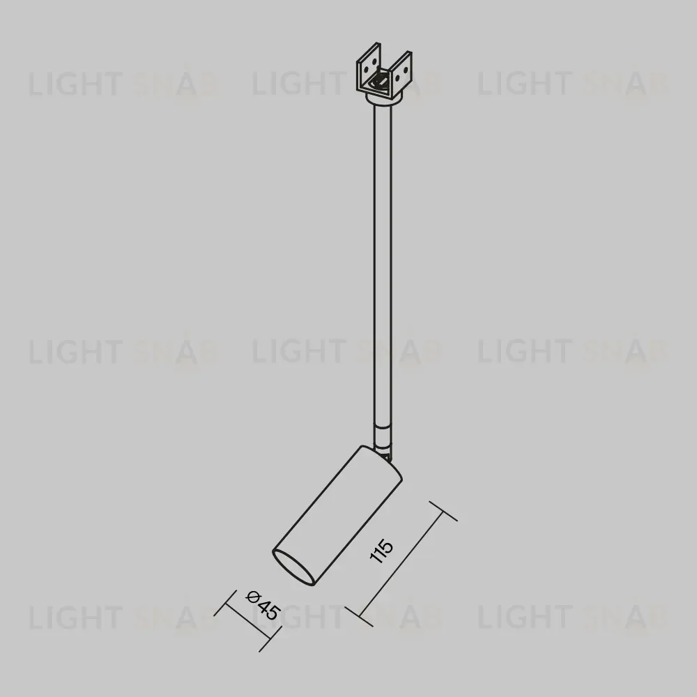 Уличный трековый светильник Maytoni Focus Led Elasity IP O-TR01-2-P-8WW3K O-TR01-2-P-8WW3K