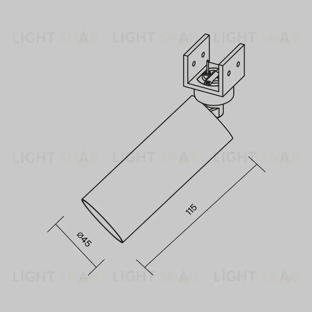 Уличный трековый светильник Maytoni Focus Led Elasity IP O-TR01-1-S-8WW3K O-TR01-1-S-8WW3K