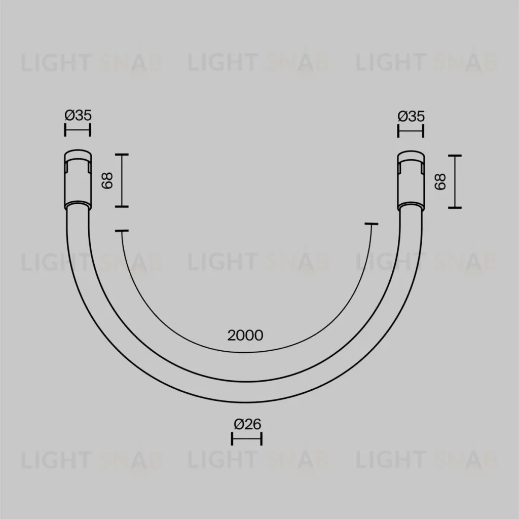 Трековый магнитный светильник Maytoni Technical Tau Flarity TR154-1-27W3K-BS TR154-1-27W3K-BS