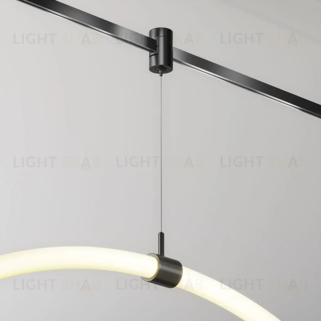 Коннектор с тросовым подвесом для магнитного шинопровода Maytoni Technical Tau Flarity TRA154SW-1B TRA154SW-1B