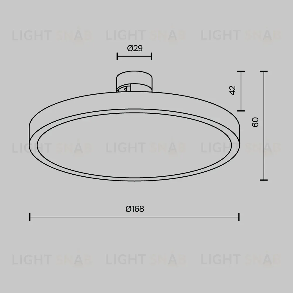Трековый магнитный светильник Maytoni Technical Plato Flarity TR153-1-10W3K-PT TR153-1-10W3K-PT