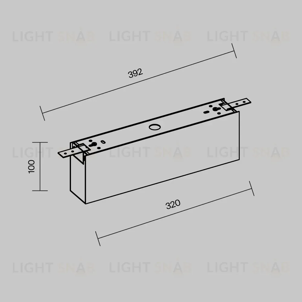 Короб для блока питания уличной трековой системы Maytoni Elasity IP Maytoni O-TR001-BX-W O-TR001-BX-W