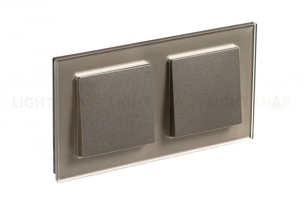 Рамка 2-ая Systeme Electric AtlasDesign Nature Стекло шампань ATN320502 ATN320502