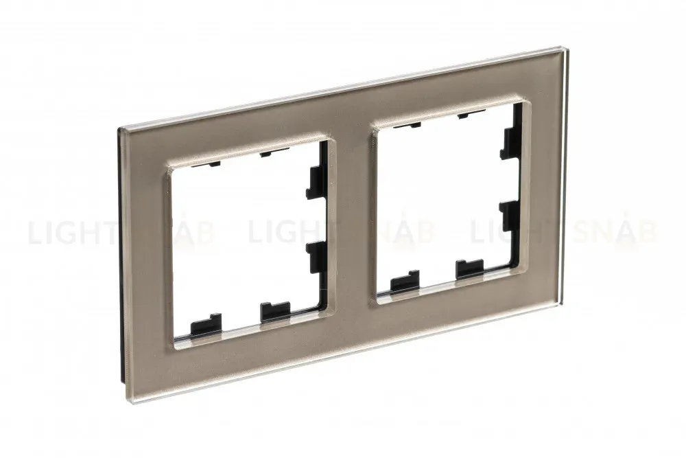 Рамка 2-ая Systeme Electric AtlasDesign Nature Стекло шампань ATN320502 ATN320502