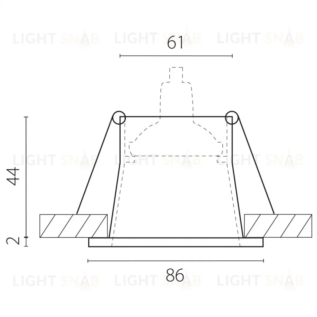 Встраиваемый светильник MR16 Lightstar Levigo Base 010057 010057