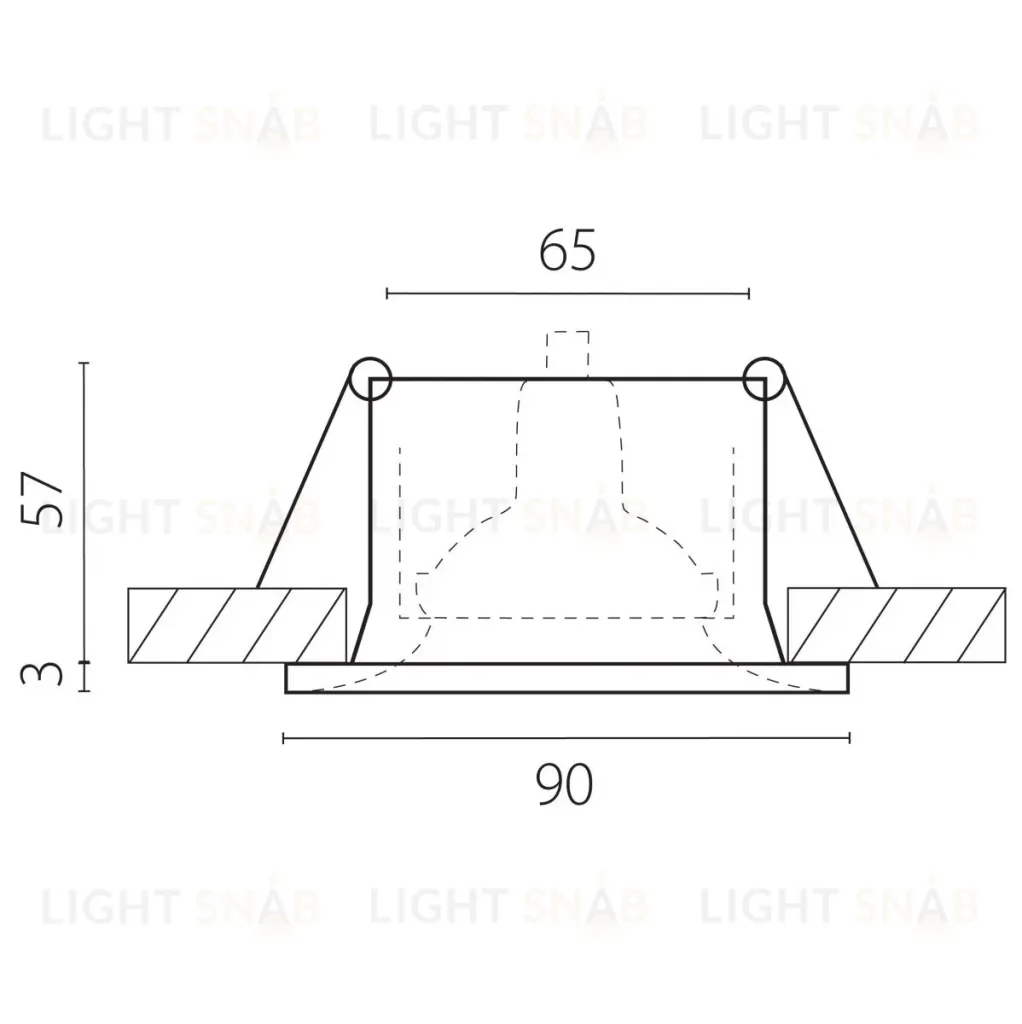Встраиваемый светильник MR16 Lightstar Levigo Base 010066 010066
