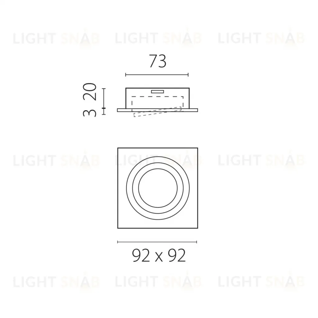 Встраиваемый светильник MR16 Lightstar Singo Base 011615 011615