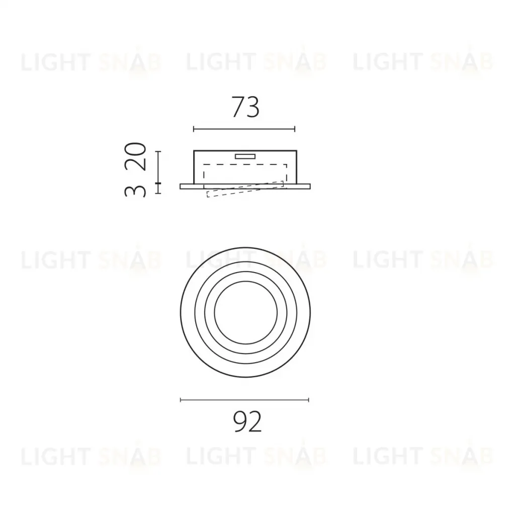 Встраиваемый светильник MR16 Lightstar Singo Base 011620 011620