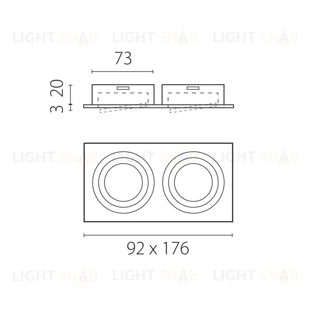 Встраиваемый светильник MR16 Lightstar Singo Base 011626 011626