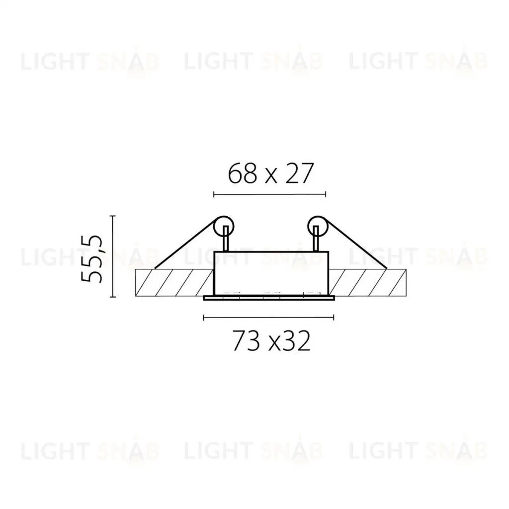 Встраиваемый светильник Lightstar Guarda 080146 080146