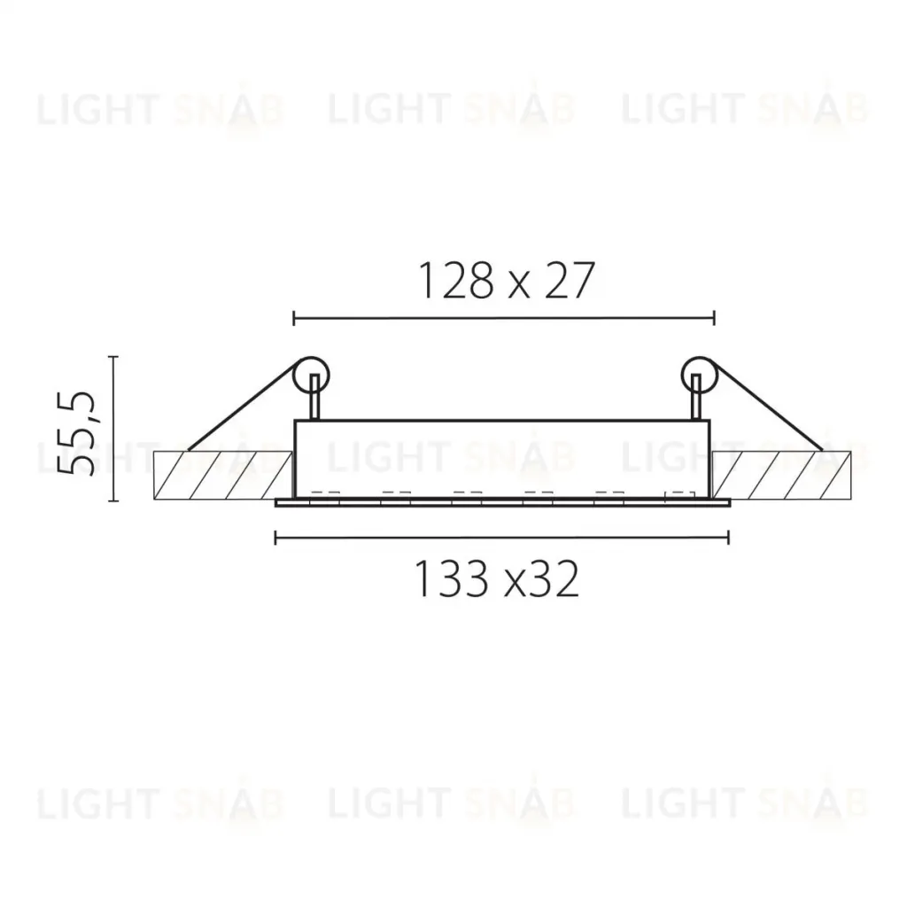 Встраиваемый светильник Lightstar Guarda 080246 080246