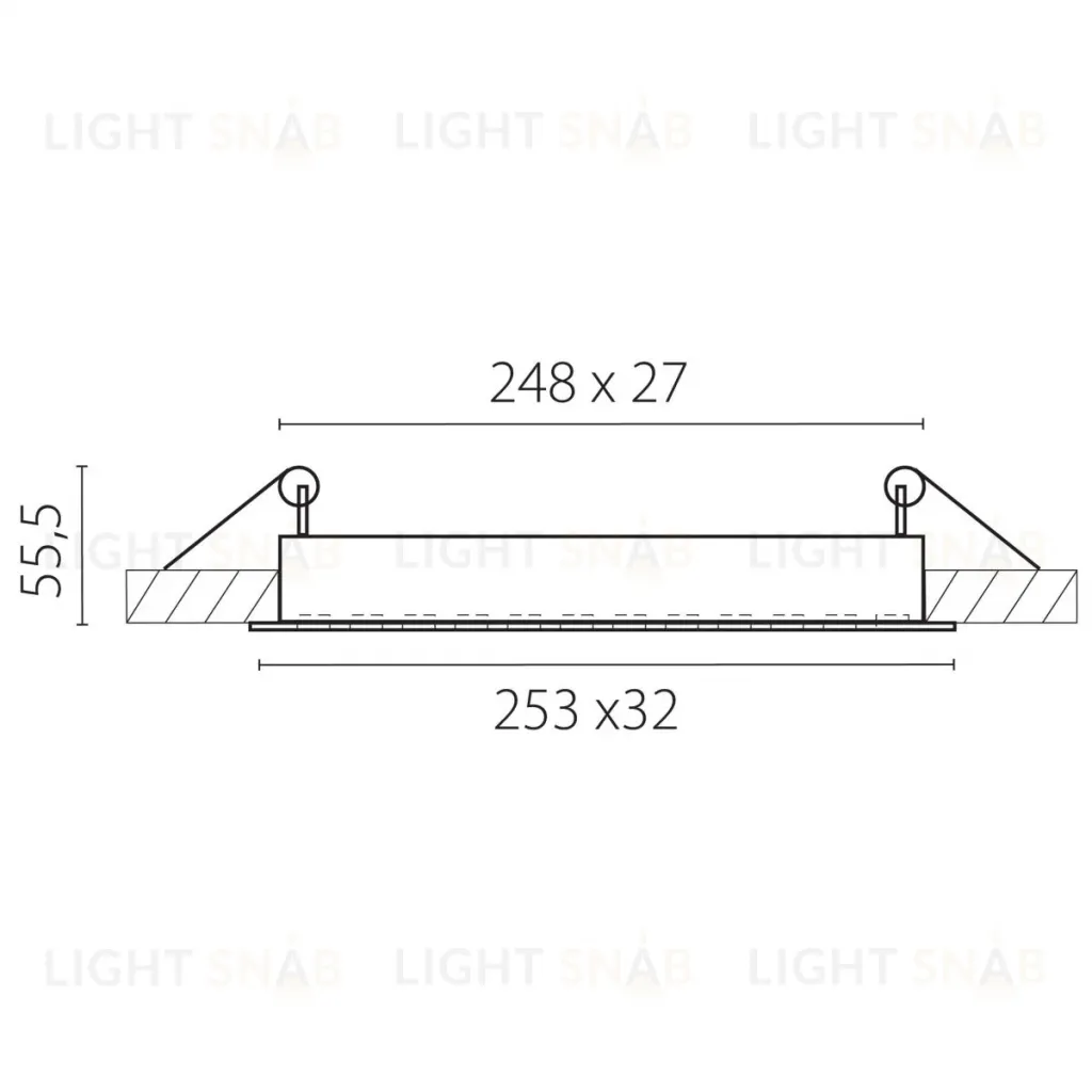 Встраиваемый светильник Lightstar Guarda 080346 080346
