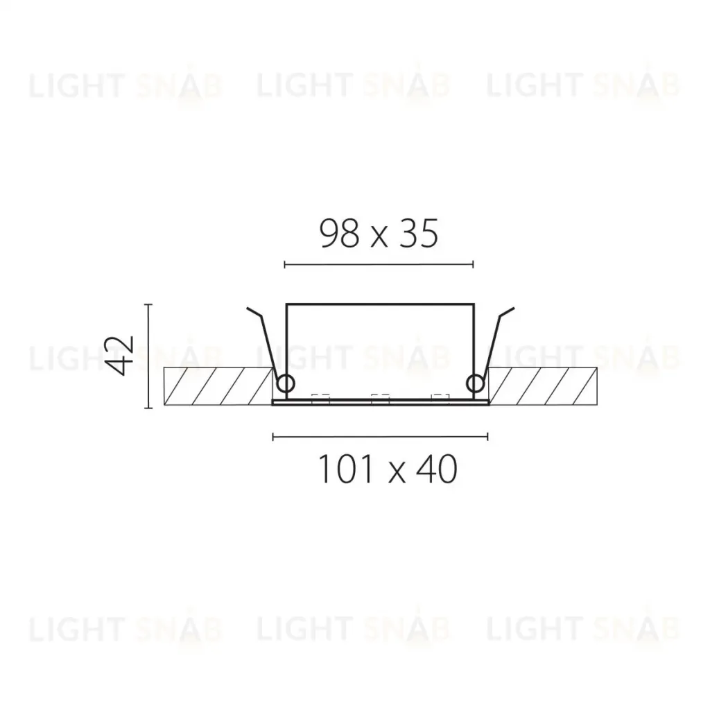 Встраиваемый светильник Lightstar Guarda 082146 082146
