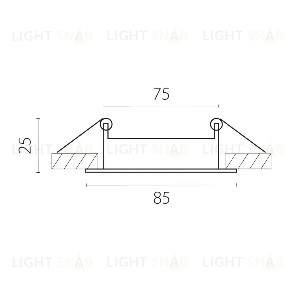 Потолочная чаша встраиваемая к 215ххх/304хх Lightstar Alta 215007 215007