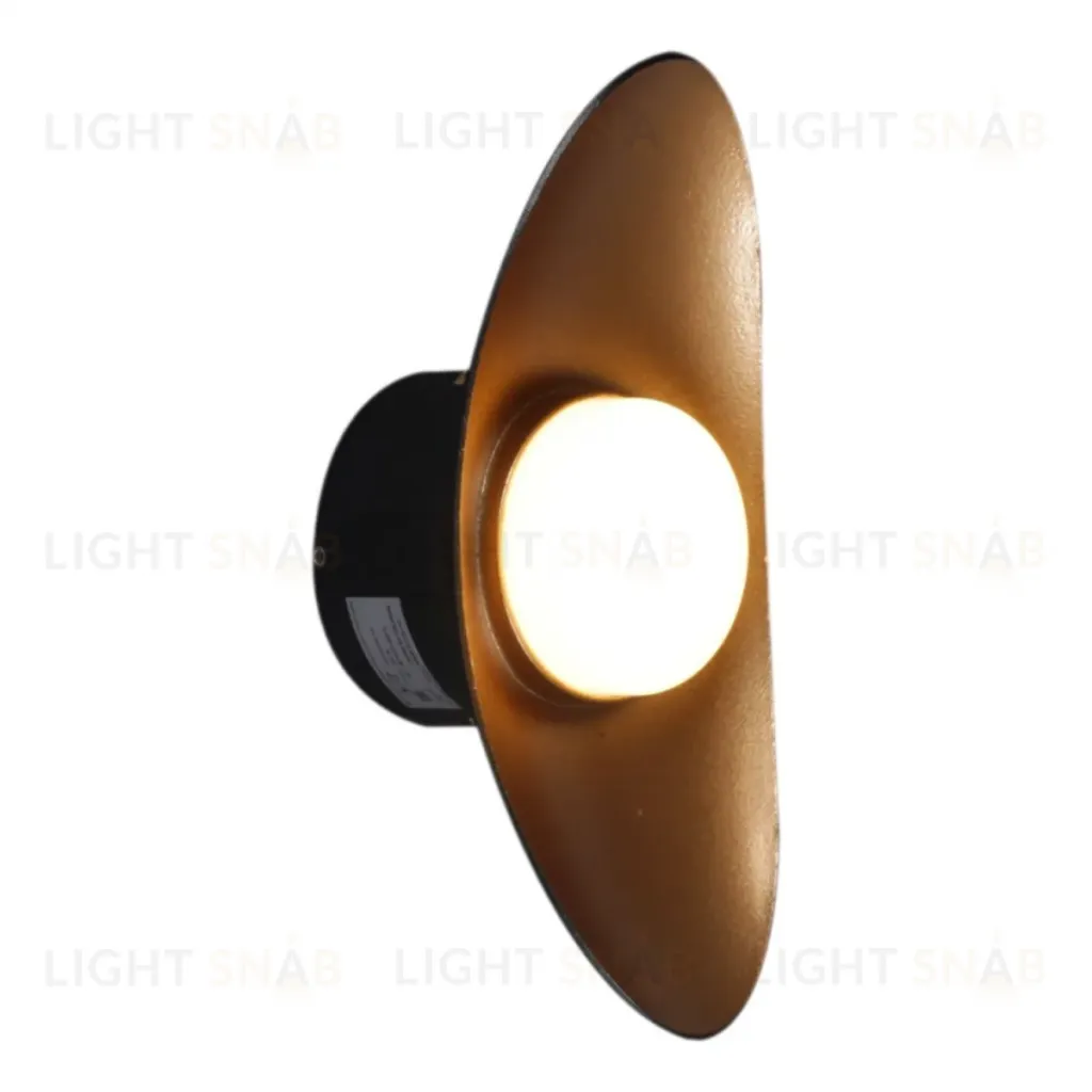 Уличный настенный светильник Reluce 86868-9.2-001JH LED7W BK+GD 86868-9.2-001JH LED7W BK+GD